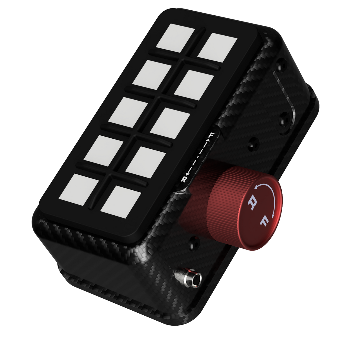 Angled front view of the EPLAB BB2.1 CUP ten-button panel