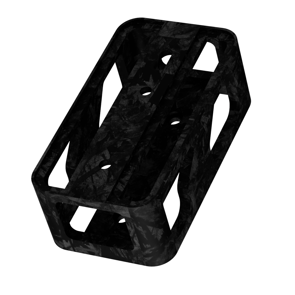 EPLAB BB2.2 CUP optional mounting bracket with forged carbon-look finish and slotted mounting holes