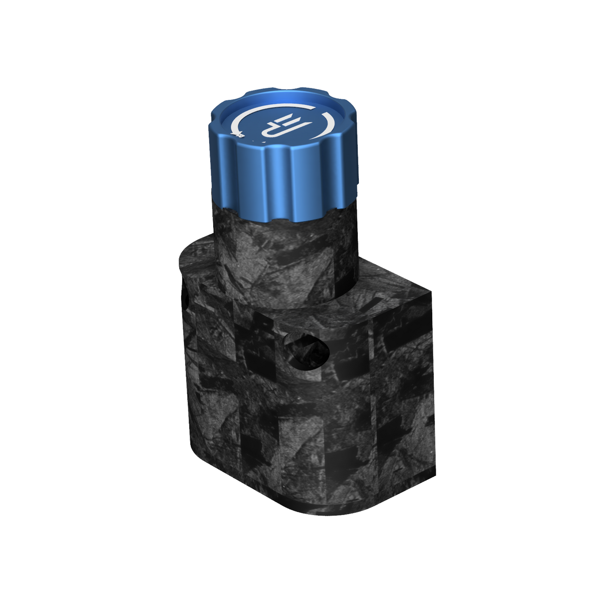 EPLAB Brake Bias X1 with blue aluminium knob and forged carbon-look housing