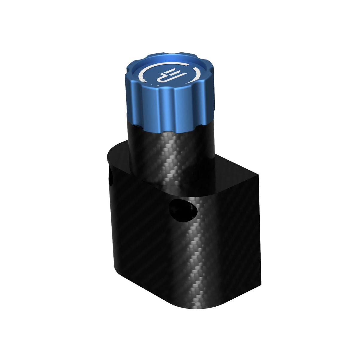EPLAB Brake Bias X1 with blue aluminium knob and twill carbon-look housing