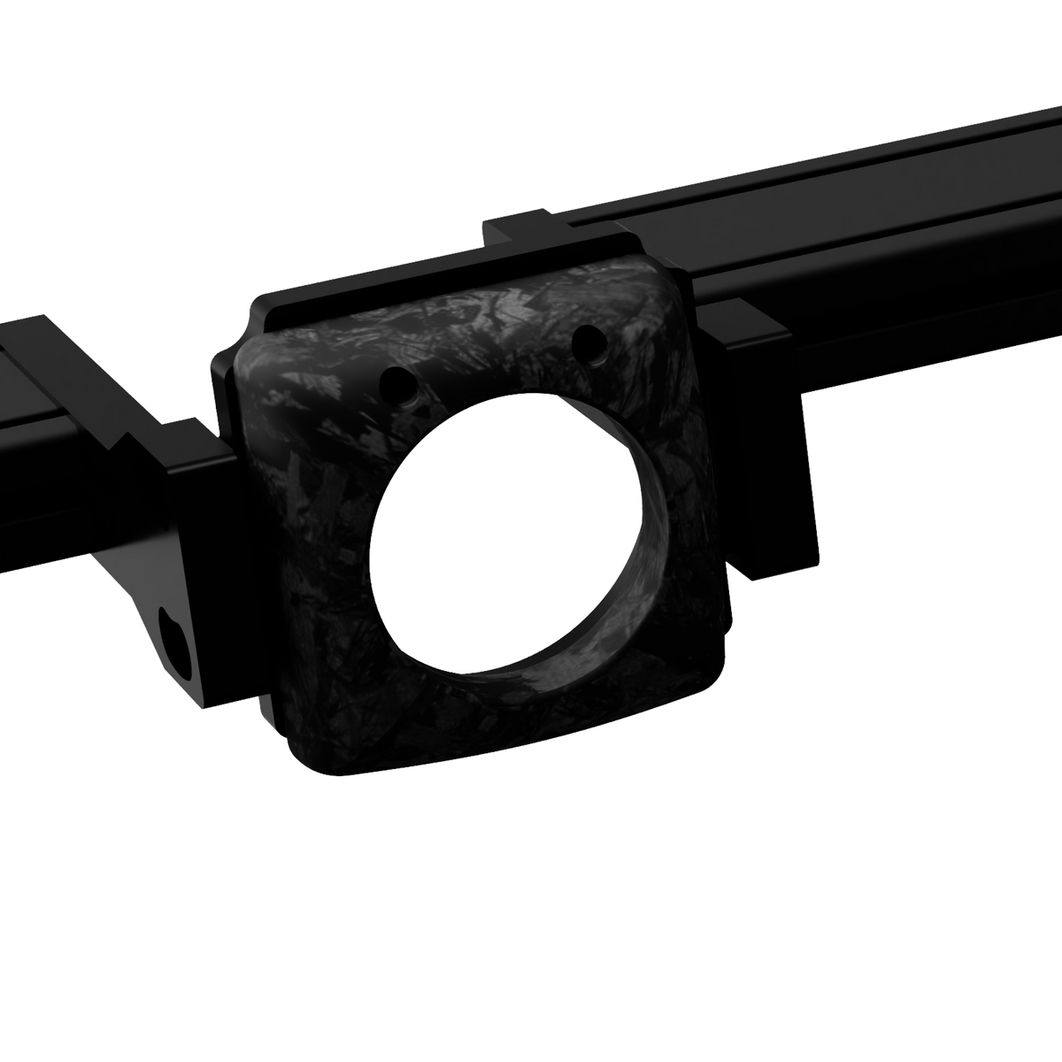 EPLAB Carbon Hub forged carbon-look cover mounted on an aluminium cockpit profile