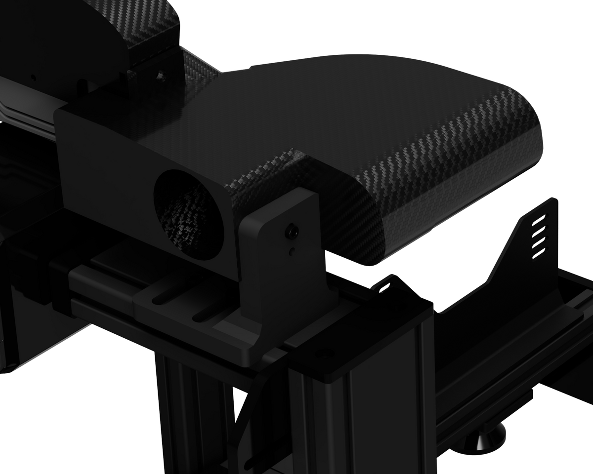Rear view of the EPLAB EP296 dashboard mounted on an aluminium profile rig