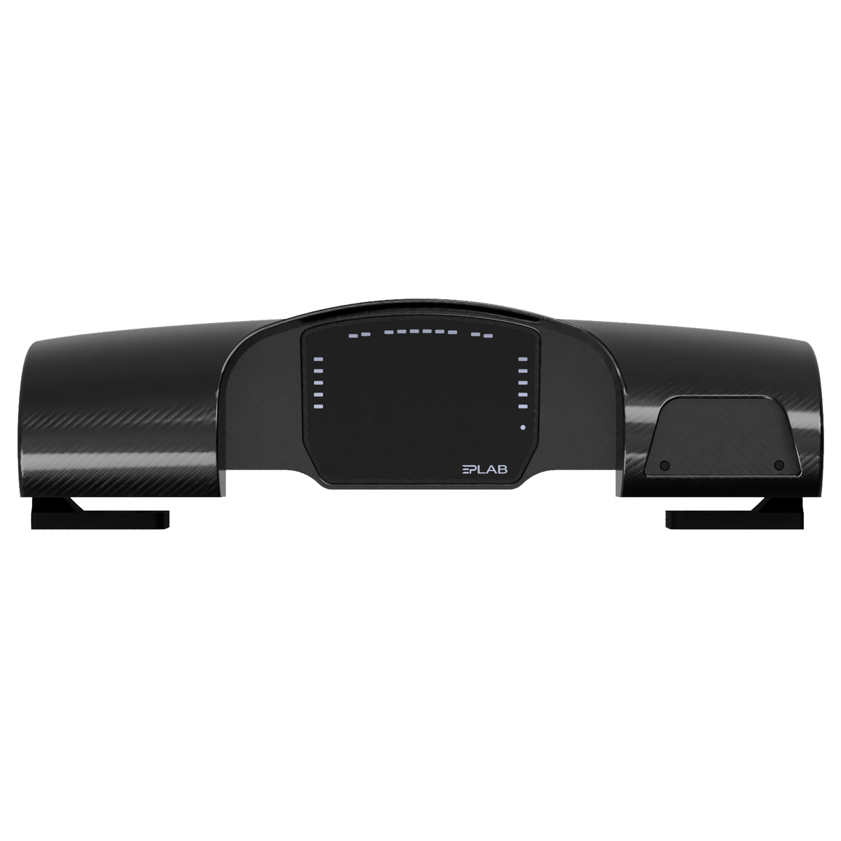 Front view of the EPLAB M-Pro GT3 dashboard with central display and side ventilation ducts