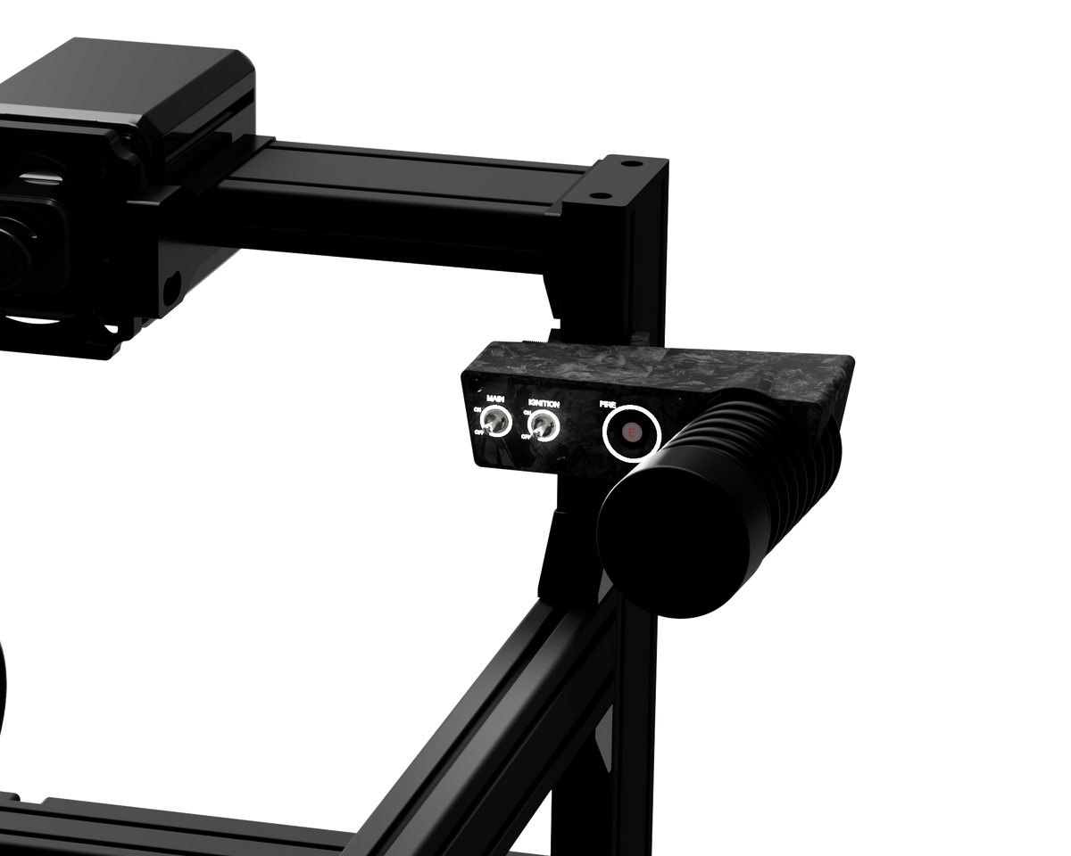 EPLAB S-BB992 side control panel mounted beside an aluminium profile cockpit