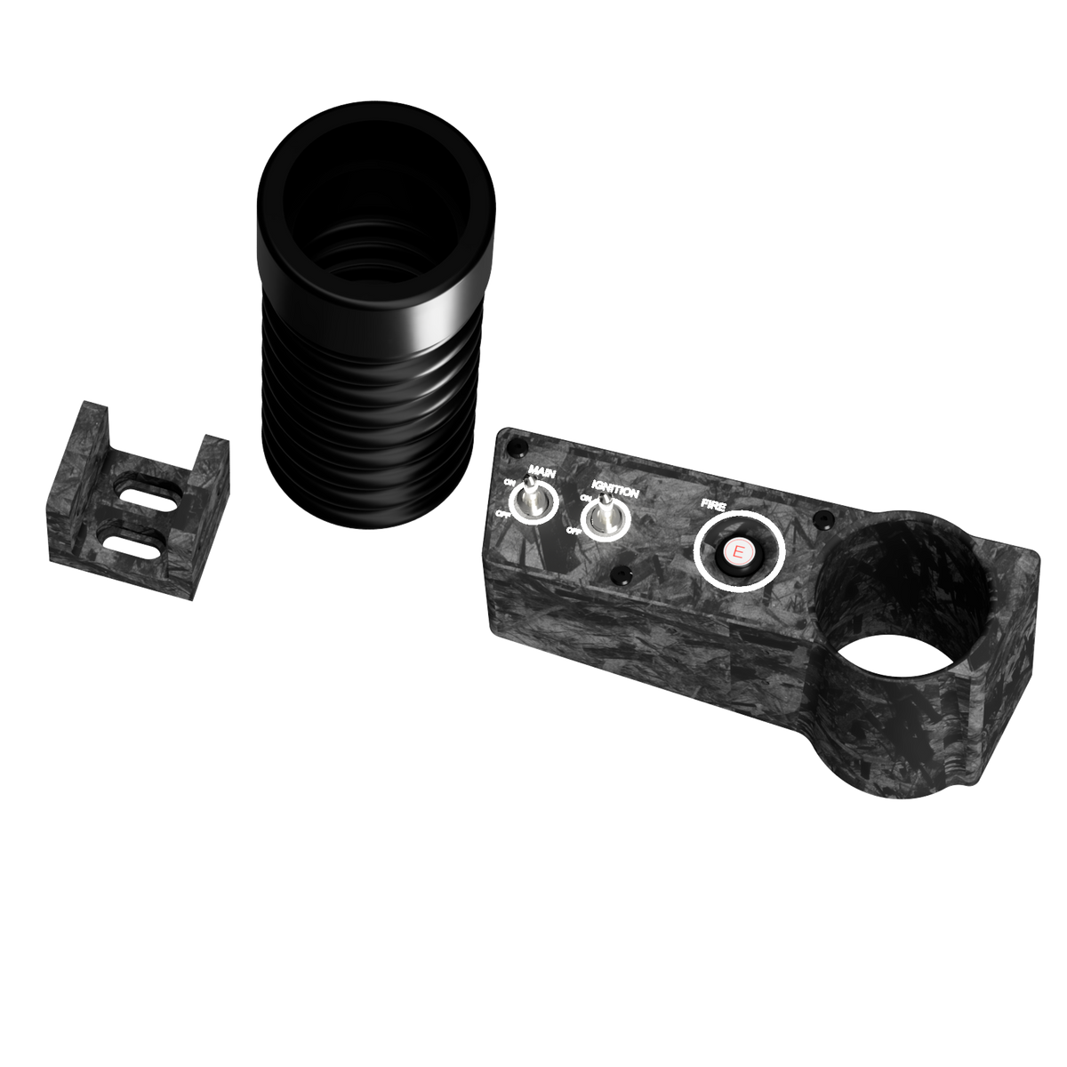 Top view of the EPLAB S-BB992 showing its ventilation duct, controls and mounting bracket