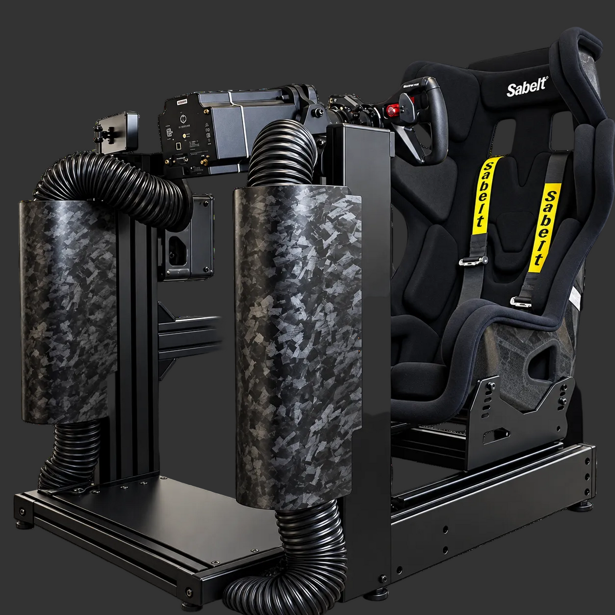EPLAB Wind System Cover: Covers concealing ventilation ducts on a sim racing cockpit